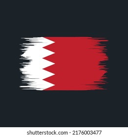 Bahrain Flag Brush. National Flag