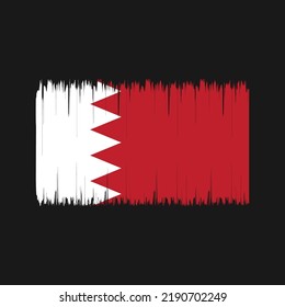 Bahrain Flag Brush Strokes. National Flag