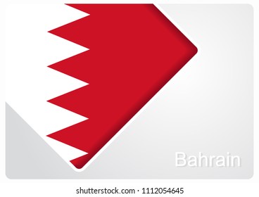 Bahrain flag design background layout. Vector illustration.