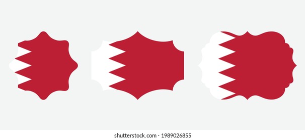 Bahrain flag. flat icon symbol vector illustration