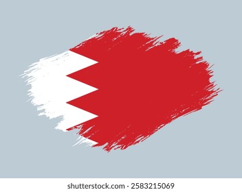 bahrain flag grunge vector design