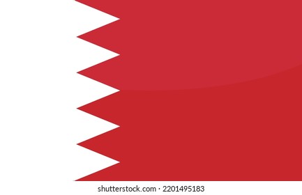 Bahrain Fahne handgezeichnet