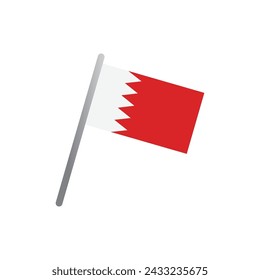 bahrain flag icon vector template illustration logo design