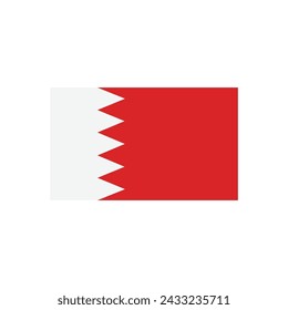 bahrain flag icon vector template illustration logo design
