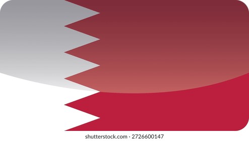 Bahrain Flag Illustration Gradient Design