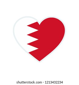 Bahrain flag. Bahrain love flag.