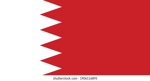Bahrain flag national emblem graphic element Illustration template design