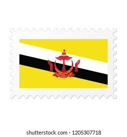 Bahrain flag on white background vector image