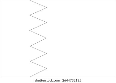 Bahrain flag outline with black and white color.