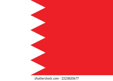 Bahrain flag vector design country flag vector full color