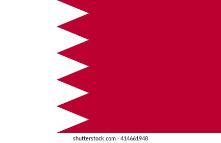 Bahrain flag vector graphics