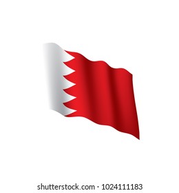Bahrain flag, vector illustration