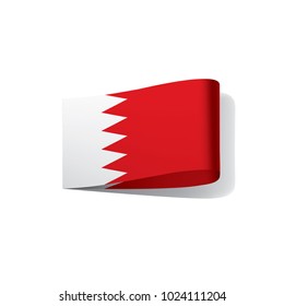 Bahrain flag, vector illustration