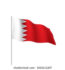 Bahrain flag, vector illustration