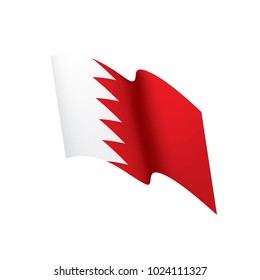 Bahrain flag, vector illustration