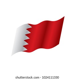 Bahrain flag, vector illustration