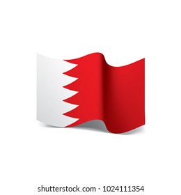 Bahrain flag, vector illustration