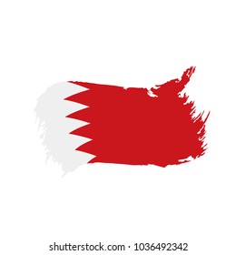 Bahrain flag, vector illustration