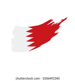 Bahrain flag, vector illustration