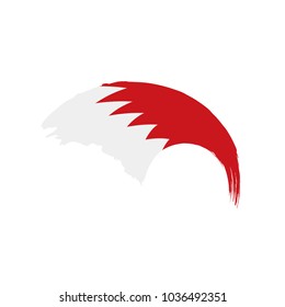 Bahrain flag, vector illustration
