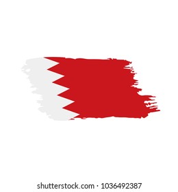 Bahrain flag, vector illustration
