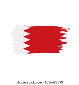 Bahrain flag, vector illustration