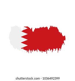 Bahrain flag, vector illustration