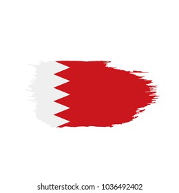 Bahrain flag, vector illustration