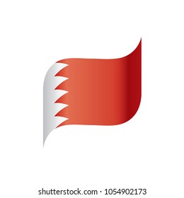 Bahrain flag, vector illustration