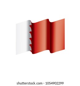 Bahrain flag, vector illustration