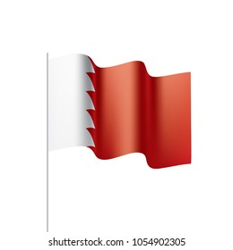 Bahrain flag, vector illustration
