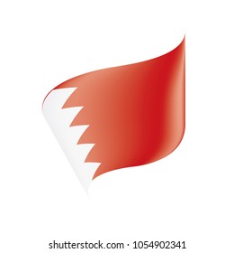 Bahrain flag, vector illustration