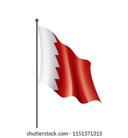 Bahrain flag, vector illustration