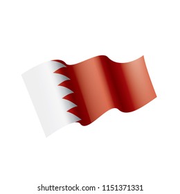 Bahrain flag, vector illustration