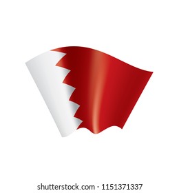 Bahrain flag, vector illustration