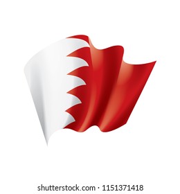 Bahrain flag, vector illustration