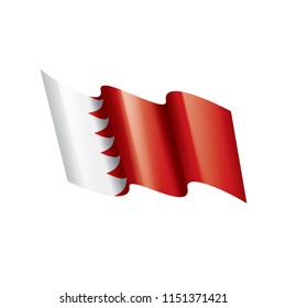 Bahrain flag, vector illustration