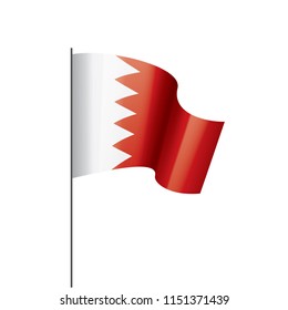 Bahrain flag, vector illustration