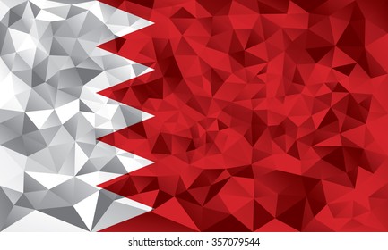 Bahrain flag vector illustration.