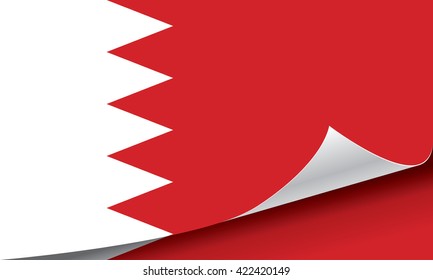Bahrain flag vector illustration.
