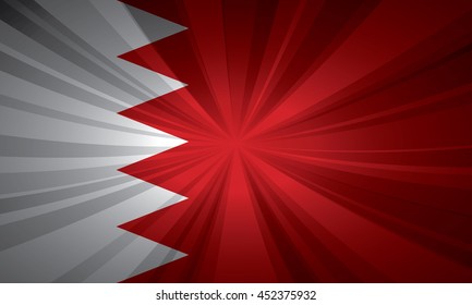 Bahrain flag vector illustration.