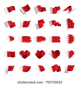 Bahrain flag, vector illustration
