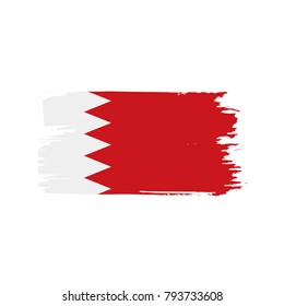 Bahrain flag, vector illustration