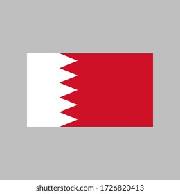 Bahrain flag vector illustration in high quality for ui and ux, website or mobile application