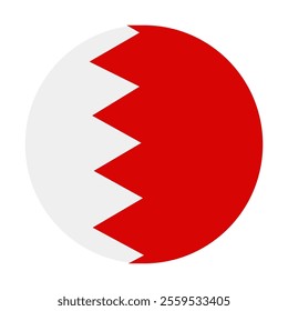 Bahrain Flag vector illustration. Simple flag Bahrain icon emoji design.