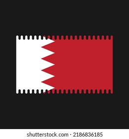 Bahrain Flag Vector. National Flag