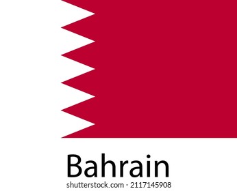 VECTOR DE BANDERA DE BAHRÉIN PARA MEDIOS SOCIALES Y MEDIOS IMPRESOS