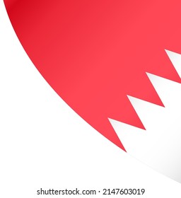 Bahrain Flag Wave  Isolated  On Png Or Transparent Background,Symbol Bahrain, Vector Illustration