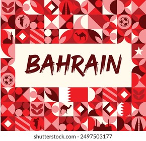 Bahrain independence day banner design