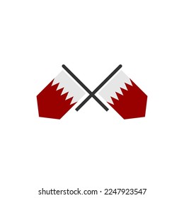 Bahrain independence day icon set vector sign symbol